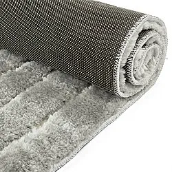 Hoogpolig vloerkleed - Tyros (crème/grijs)