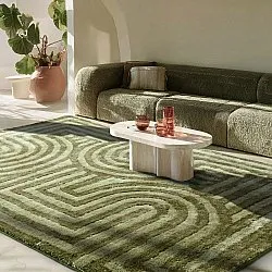 Hoogpolig vloerkleed - Volos (groente)