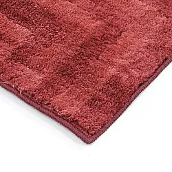 Hoogpolig vloerkleed - Volos (rood/roze)