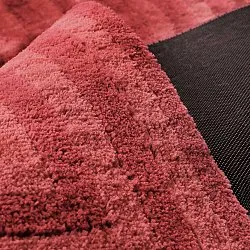 Hoogpolig vloerkleed - Volos (rood/roze)