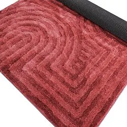 Hoogpolig vloerkleed - Volos (rood/roze)