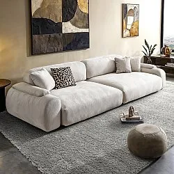 Hoogpolig vloerkleed - Zoe (grijs)