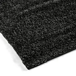 Hoogpolig vloerkleed - Zoe (zwart)