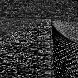 Hoogpolig vloerkleed - Zoe (zwart)