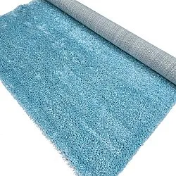 Hoogpolig vloerkleed - Zoe (turkoois)