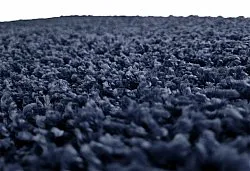 Hoogpolig vloerkleed - Zoe (donkerblauw)