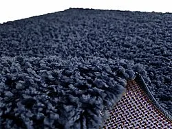 Hoogpolig vloerkleed - Zoe (donkerblauw)