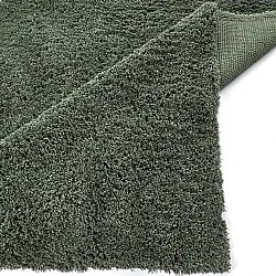 Hoogpolig vloerkleed - Combarro Solid Cotton Shaggy (groente)