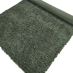 Hoogpolig vloerkleed - Combarro Solid Cotton Shaggy (groente)