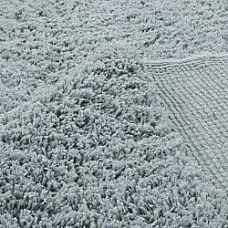 Hoogpolig vloerkleed - Combarro Solid Cotton Shaggy (lichtblauw)