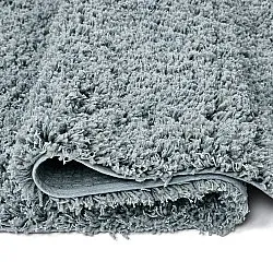 Hoogpolig vloerkleed - Combarro Solid Cotton Shaggy (lichtblauw)
