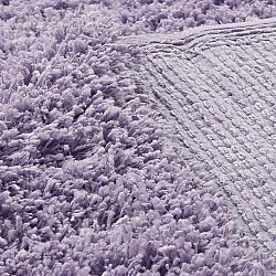 Hoogpolig vloerkleed - Combarro Solid Cotton Shaggy (licht paars)