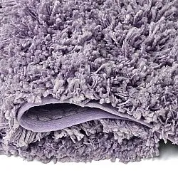Hoogpolig vloerkleed - Combarro Solid Cotton Shaggy (licht paars)