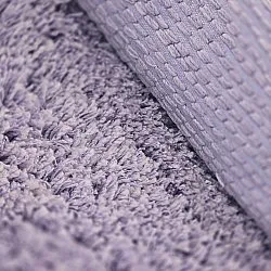 Hoogpolig vloerkleed - Combarro Solid Cotton Shaggy (licht paars)