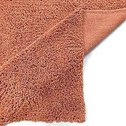 Hoogpolig vloerkleed - Combarro Solid Cotton Shaggy (lichtoranje)