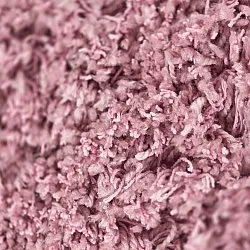 Hoogpolig vloerkleed - Combarro Solid Cotton Shaggy (lichtroze)