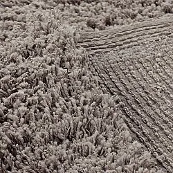 Hoogpolig vloerkleed - Combarro Solid Cotton Shaggy (taupe)