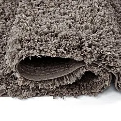 Hoogpolig vloerkleed - Combarro Solid Cotton Shaggy (taupe)