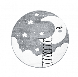 Kindervloerkleed - Bueno Moon Rond (grijs)