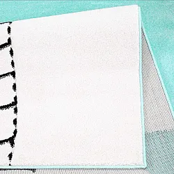 Kindervloerkleed - Bueno Moon (turkoois)