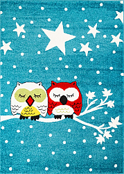 Kindervloerkleed - Moda Owls (turkoois)