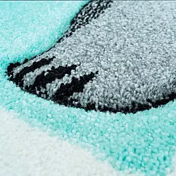 Kindervloerkleed - Bueno Indian Bear (turkoois)