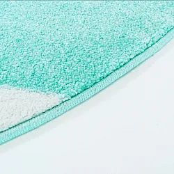 Kindervloerkleed - Bueno Indian Bear (turkoois)