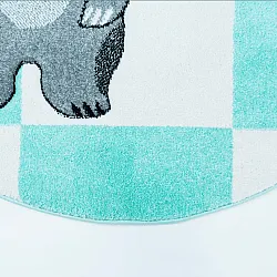 Kindervloerkleed - Bueno Indian Bear (turkoois)