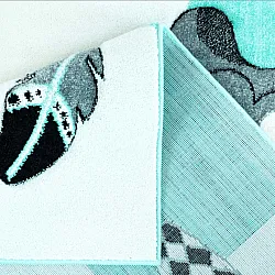 Kindervloerkleed - Bueno Indian Bear (turkoois)