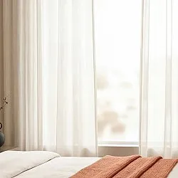 Gordijnen 2-pack - Katoenen gordijnen Selena (beige)