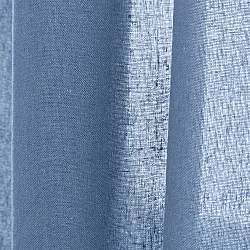 Gordijnen 2-pack - Katoenen gordijnen Selena (blauw)
