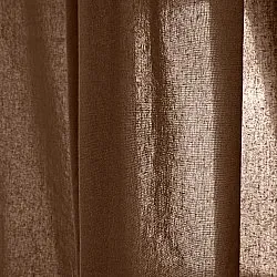 Gordijnen 2-pack - Katoenen gordijnen Selena (donkerbruin)