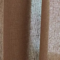 Gordijnen 2-pack - Katoenen gordijnen Selena (donkerbruin)