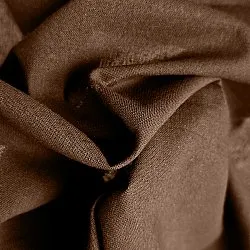 Gordijnen 2-pack - Katoenen gordijnen Selena (donkerbruin)