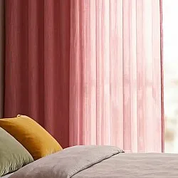 Gordijnen 2-pack - Katoenen gordijnen Selena (terracotta)