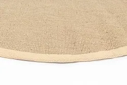 Ronde vloerkleden (sisal) - Agave (beige/beige)