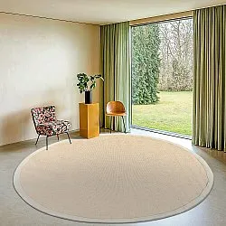 Ronde vloerkleden (sisal) - Agave (beige/grijs)