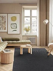 Sisal-vloerkleed - Agave (zwart)