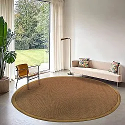 Ronde vloerkleden (sisal) - Agave (bruin)