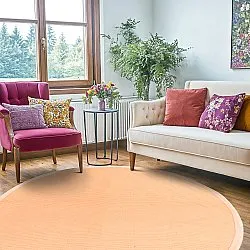 Ronde vloerkleden (sisal) - Agave (abrikoos)