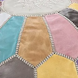 Poef - Marokkaanse Poef (leer) (multi) 02