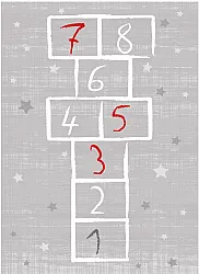 Kindervloerkleed - Hopscotch (grijs)