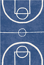 Kindervloerkleed - Basket (blauw)