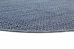 Ronde vloerkleden - Snowshill (blauw/zwart)