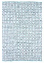 Wollen-vloerkleed - Snowshill (turkoois/wit)