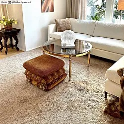 Hoogpolig vloerkleed - Soft Shine (beige)