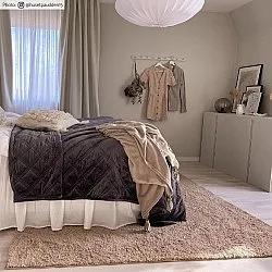 Hoogpolig vloerkleed - Soft Shine (beige)