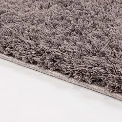 Hoogpolig vloerkleed - Soft Shine (bruin)