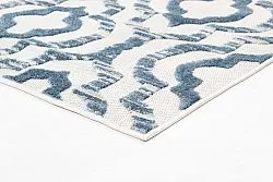 Shaggy Indoor-Outdoor - Trenton (wit/blauw)