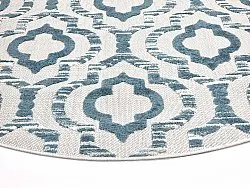 Ronde vloerkleden - Indoor/Outdoor Trenton (wit/blauw)